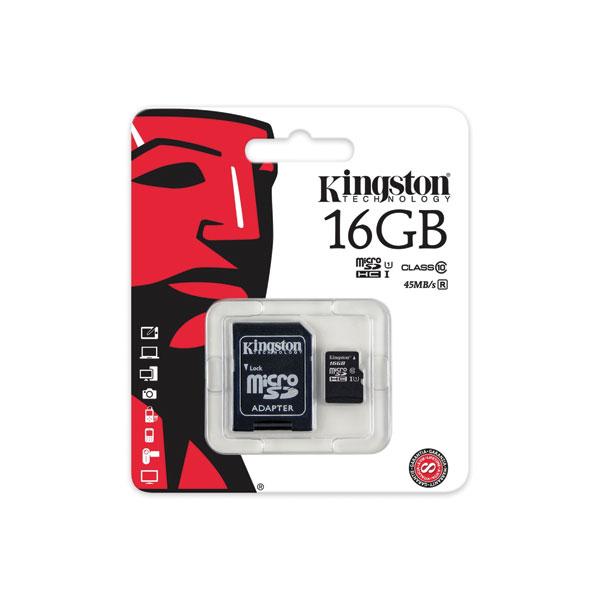 Kingston Micro SD Card Class 10 16GB